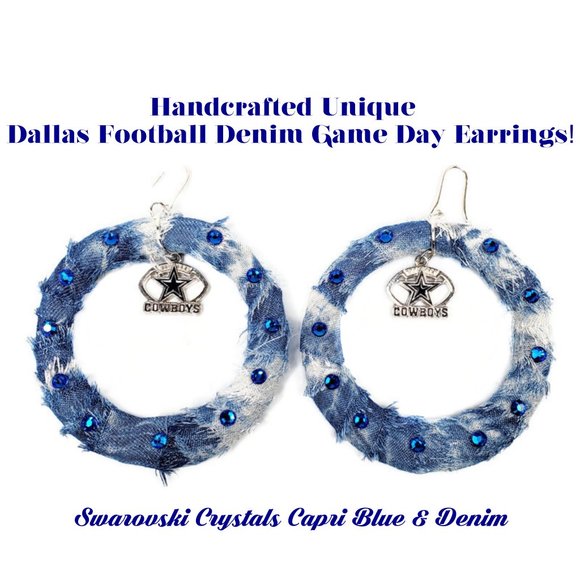 Dallas Football Diva with Sexy Heel on a Navy Hi Low Top. - Picture 5 of 5